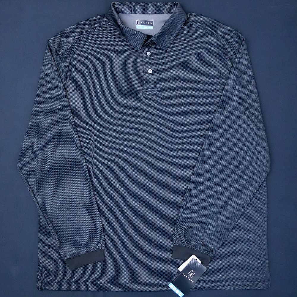 NWT PGA Tour Men's 2XL Golf Long Sleeve Polo